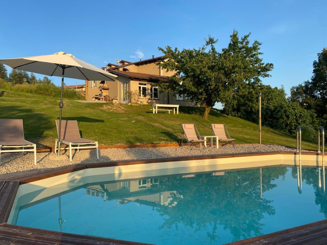 La Casa Di Roby-1 Appartamento La Morra Con Piscina ภายนอก รูปภาพ